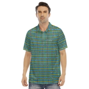 Madras Patterned Men's Polo Shirt | Velvet 8A
