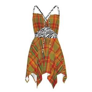 Traditional Madras Patterned Women's Slip Dresses