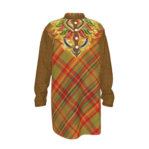 Traditional Madras & African Circles Pattern On Pattern St..