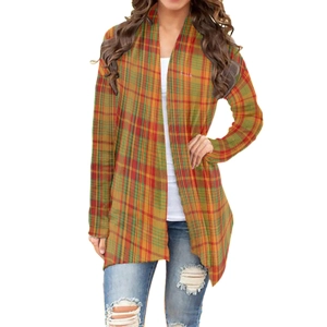 Traditional Madras Patterned Women's Cardigans With Long S..