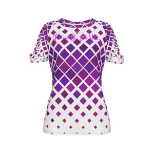 Purple Diamonds Women's Ripped T-Shirt