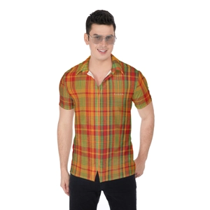 Traditional Madras Patterned Men's Shirt 2