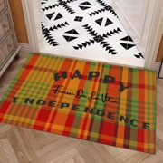 Traditional Madras Patterned Door Mat 2