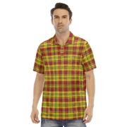 Madras Patterned Men's Polo Shirt | Velvet 2A