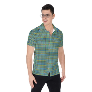 Traditional Madras Patterned Men's Shirt 1