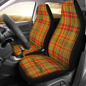 Traditional Madras Patterned Universal Car Seats 1