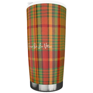 Traditional Madras Patterned Tumbler 20oz (1)