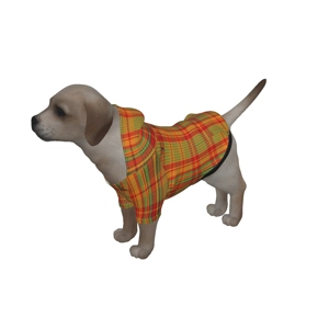 Traditional Madras Patterned Dog's Pullover Hoodie 11