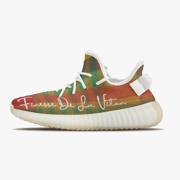 Traditional Madras Pattern ANUBIS 360 Mesh Knit Sneakers 1 (White)