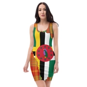 Traditional Madras Pattern & Dominica's Independence Editioned Premium SCS Dress Original 1