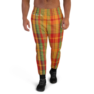 Traditional Madras Pattern & Black Premium Joggers B-1.0