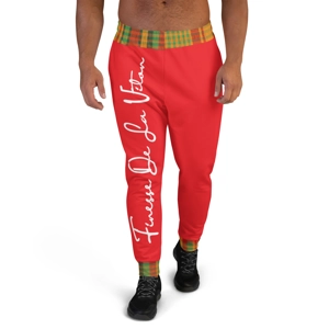 Traditional Madras & Red Premium Joggers R-1