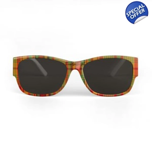 Traditional Madras Patterned Luxury Sunglasses 1