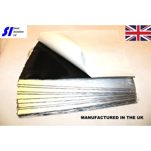 ButylMAT 20 Sheets 1.7mm Aluminum Butyl UV Stable Waterproof Car Sound Deadening Material