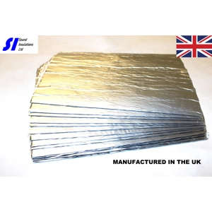 ButylMAT 10 Sheets 1.7mm Aluminum Butyl UV Stable Waterproof Car Sound Deadening Material