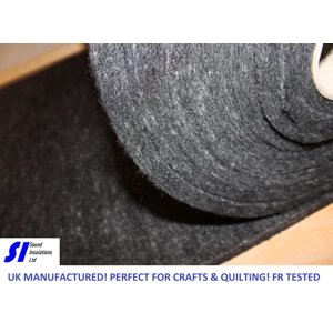 1m x 5m SIFelt™ 20mm 400gsm Polyester Non-woven Charcoal S..