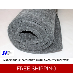 1m x 50m SIFelt™ 30mm 600gsm Polyester Non-woven Charcoal ..