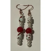 Red Aqua Splatter Pearl