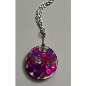 Visibly Pink Round Necklace