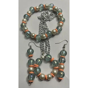 Magnetic Mint Orange Bead Set