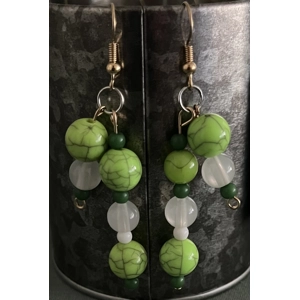 Green Marbles Dangle