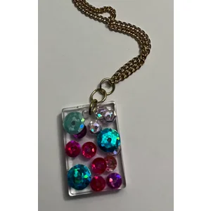Arctic Orchid Bar Necklace
