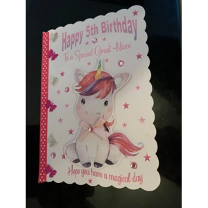 Unicorn Birthday card