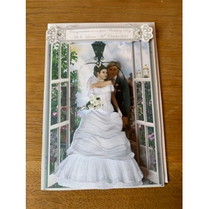 Decoupage Wedding Card