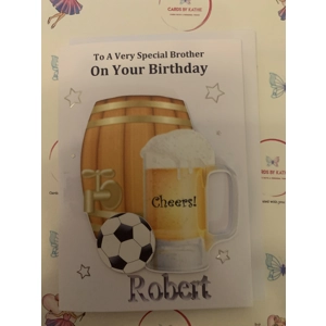 Beer birthday card