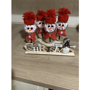 Cute Snowman Hot Chocolate in a jar.