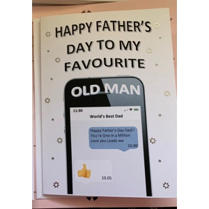 Smartphone message Father's Day Card - Funny
