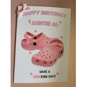 Crocs birthday card