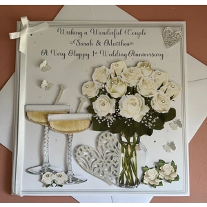 Personalised Wedding / Anniversary Decoupage Card