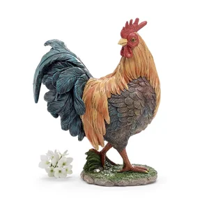 Rooster Shaped Resin Figurines