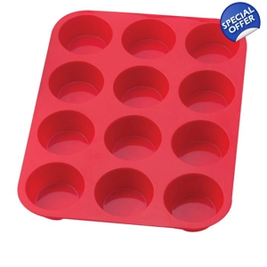 Mrs. Anderson's Baking Silicone Muffin Pan, 12 Cup