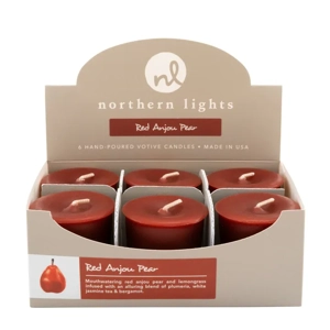 Red Anjou Pear 6pk Votives