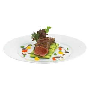 HIC Kitchen Rim Dinner Plate, 10.5 in
