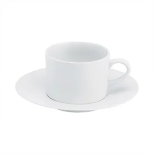 HIC Kitchen Rim Cup and Saucer, 8 oz.