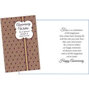 Anniversary  Wishes for Brother and his Wife