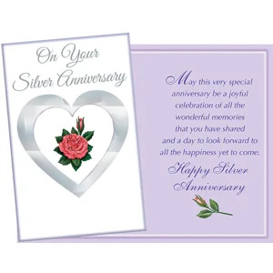Silver Anniversary Card