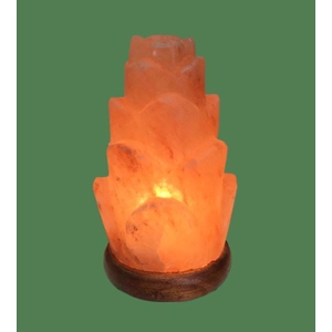 Himalayan Salt Lamp Shaped Pink Flower