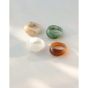 3Pc. Hollow Out Resin Ring