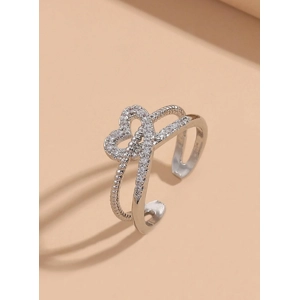 Fashion Rhinestone Heart Ring