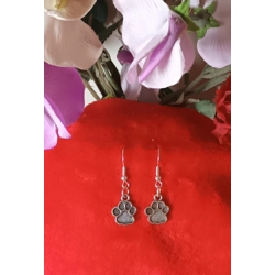 Paw Print Drop Earrings