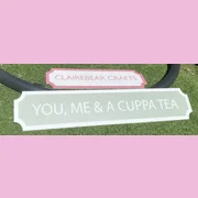 You, me and a cuppa tea street sign
