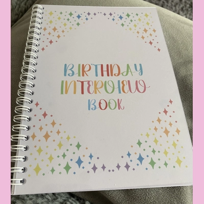 Birthday Interview Book
