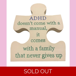 ADHD Jigsaw piece - blue & green