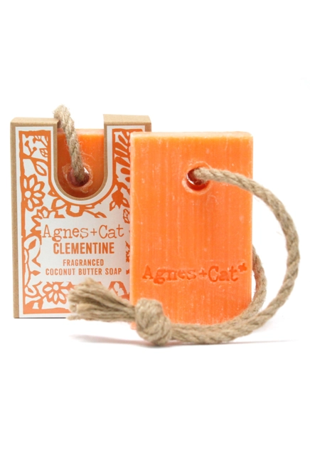 Agnes & Cat-Soap on a Rope Clementine-150g