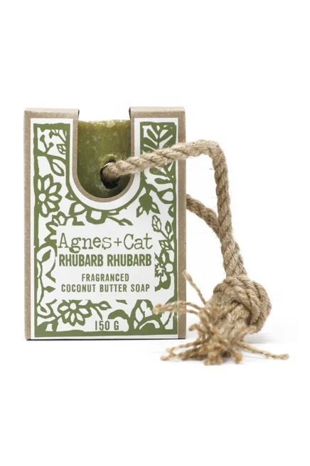Agnes + Cat Soap On A Rope - Rhubarb Rhubarb