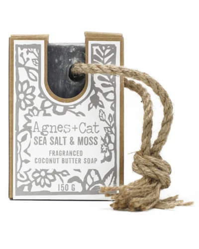 Agnes + Cat Soap On A Rope - Sea Salt And Moss